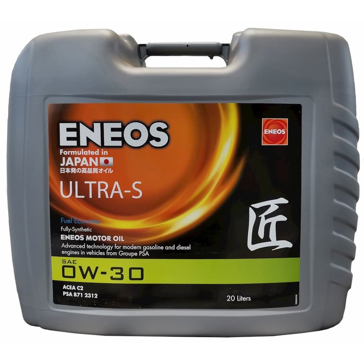 Моторно масло ENEOS ULTRA-S 0W30, обем 20л, синтетично
