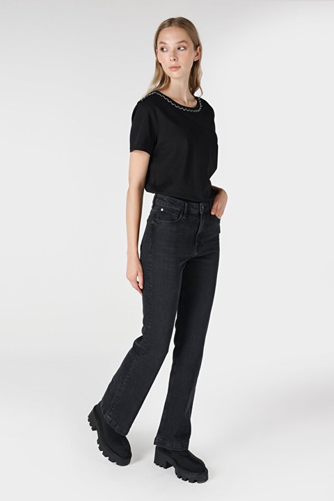 Kék Regular Fit MONICA női nadrág, BLUE