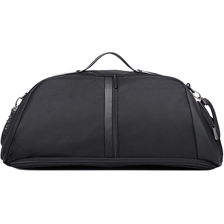 Geanta unisex multifunctionala pentru sport, duffle extensibila, lacat TSA si compartiment separat pentru incaltaminte, BANGE BG77178BK Negru