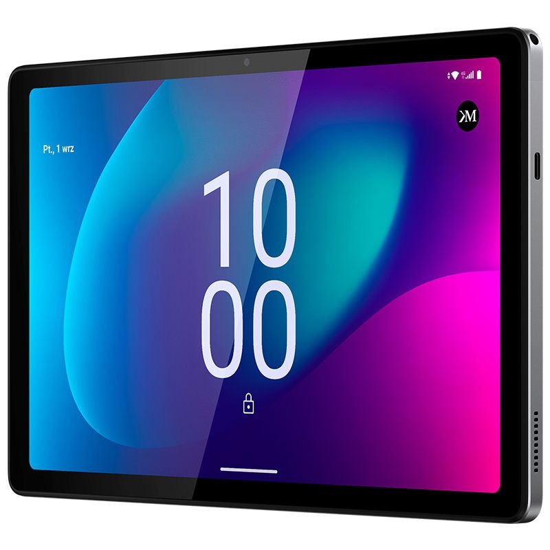 Tableta Kruger&Matz Eagle 1074, Procesor Unisoc Tiger T618 Octa-Core, Ecran IPS 10.4", 4GB RAM, 64GB Flash, 5MP+8MP, Bluetooth, Wi-Fi, 4G, Android 13 Gri