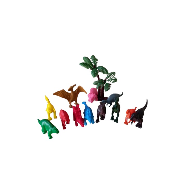 Set 12 figurine dinozauri, Dinosaur Era, 4-5 cm