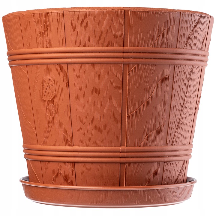 Ghiveci de flori, KADAX, 19 x 16.5 cm, teracota