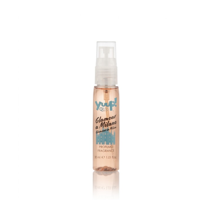 Parfüm kutyáknak és macskáknak Yuup!, a finom virágok domináns aromája és a mediterrán esszenciák finom keveréke, Glamour in Milan, 30 ml