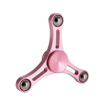 Jucarie antistres, pentru copii si adulti - Undercover® Fidget Spinner Metal Design deosebit Triangle PINK Jucarie antistres, pentru copii si adulti - Undercover® Fidget Spinner Metal Design deosebit Triangle PINK