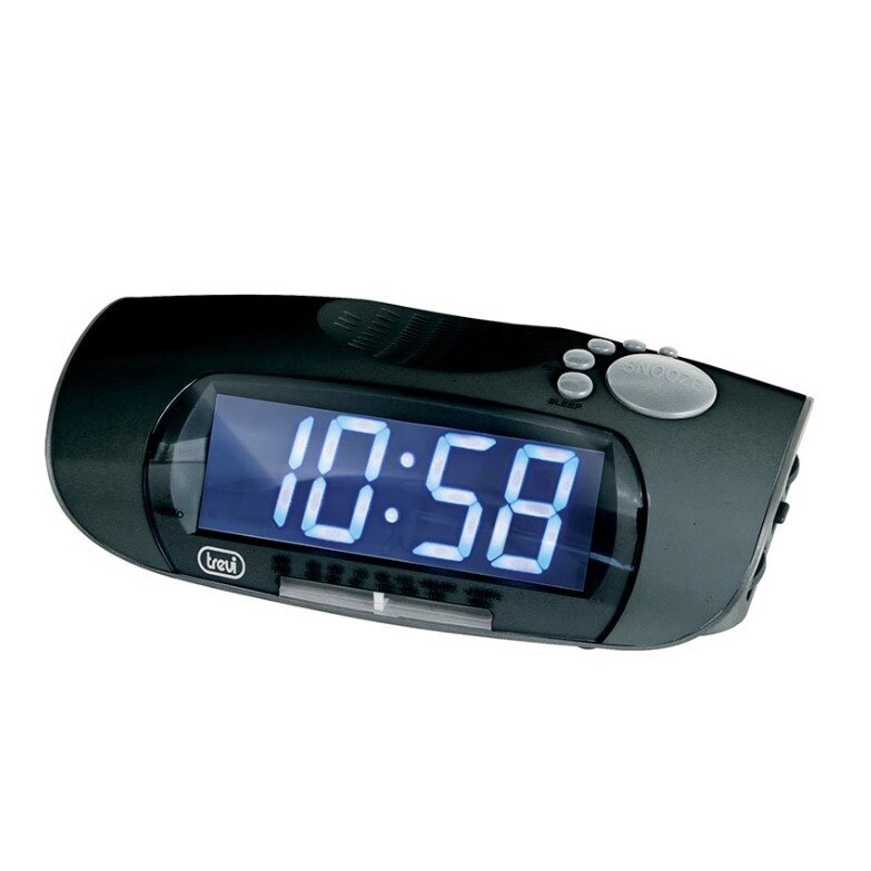 Radio cu ceas TREVI RC 850, AM/FM, Luminozitate ajustabila, Dual Alarm, Negru - TRE00039