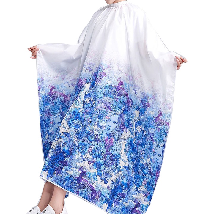 Професионална пелерина за подстригване, с регулируемо закопчаване, салонна пелерина за фризьорство