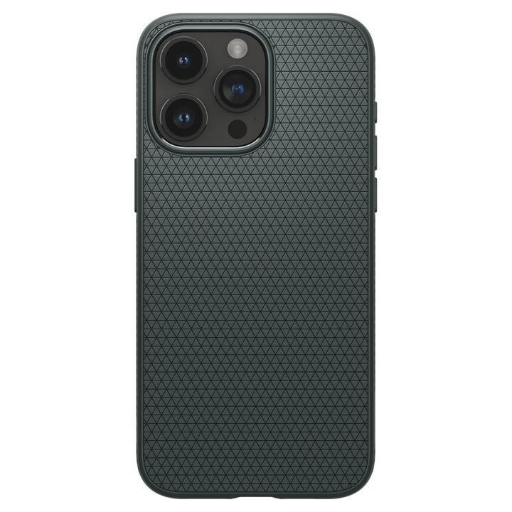 Защитен калъф Liquid Air Armor за Apple iPhone 15 Pro, Camera Ultra Safe Cover, Optim Solution, зелен