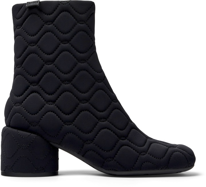 Camper, Botine cu toc masiv Niki 1321, Negru