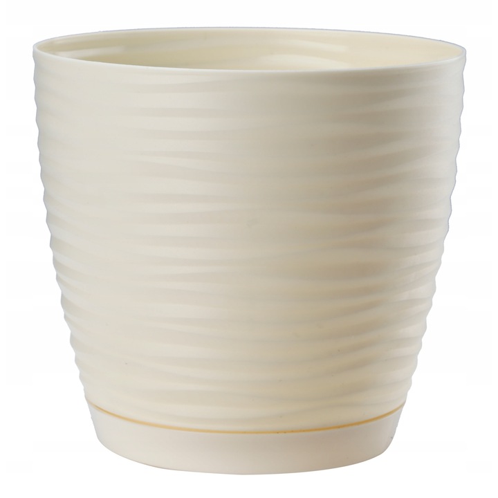 KADAX Edény tartóval, Temara, Műanyag, Krém, 13 cm