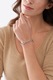 Fossil, Bratara unisex din lant, Argintiu
