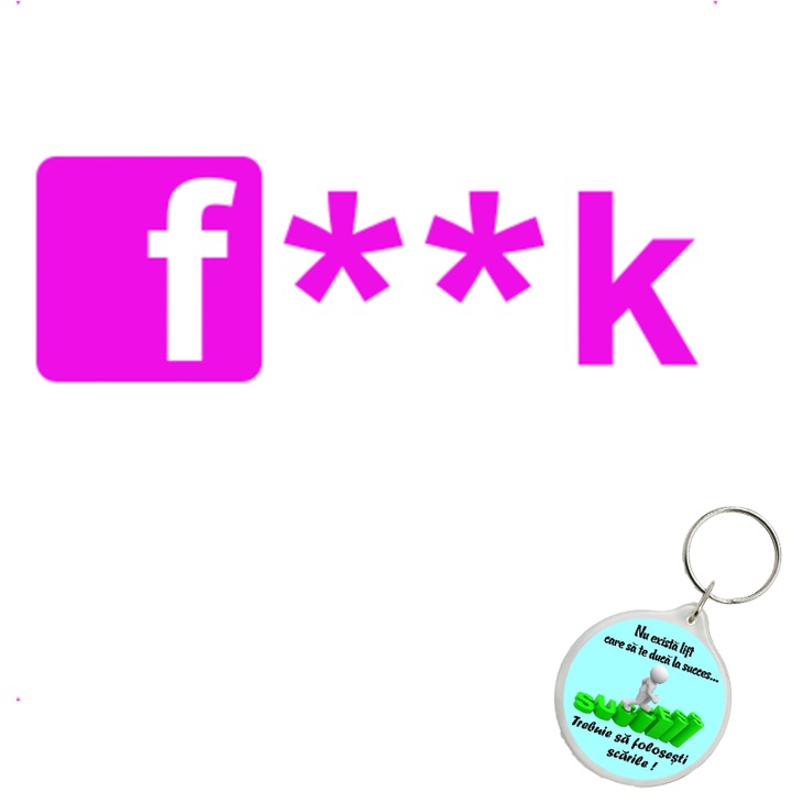 Set sticker decorativ auto f k, autocolant, 26 cm, Verde si breloc drumul spre succes