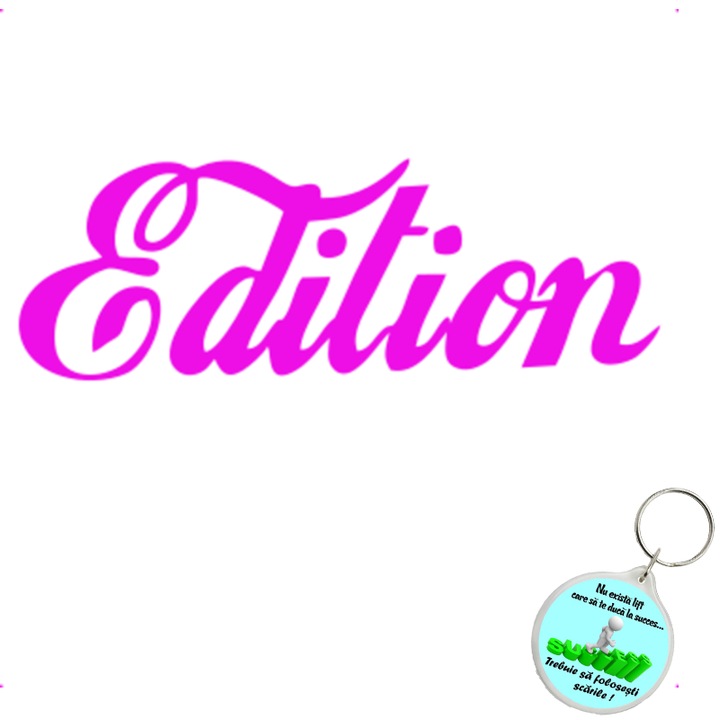 Set sticker decorativ auto edition v2, autocolant, 21cm, Verde si breloc drumul spre succes