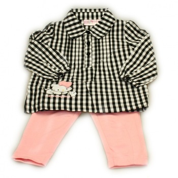 Set camasa cu maneci lungi si pantaloni lungi Charmmy Kitty, Gri Set camasa cu maneci lungi si pantaloni lungi Charmmy Kitty, Gri