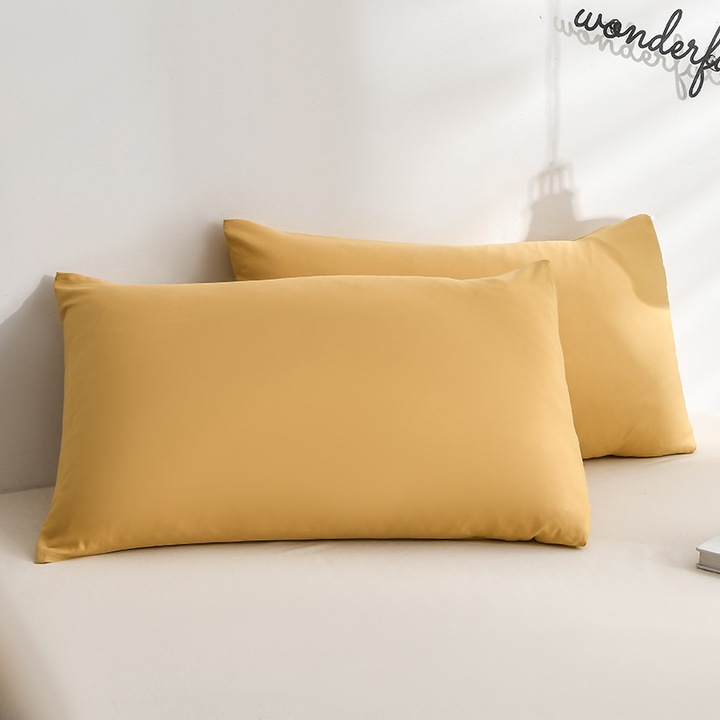 2 db vízálló párnahuzat szett, kerti dekoráció, bézs és sötétsárga, 30x50cm