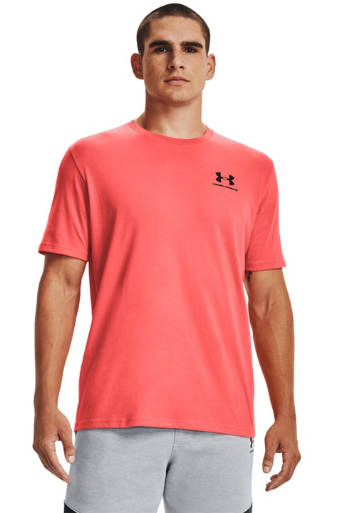 Under Armour, Sportstyle kerek nyakú sportpóló, Korallszín