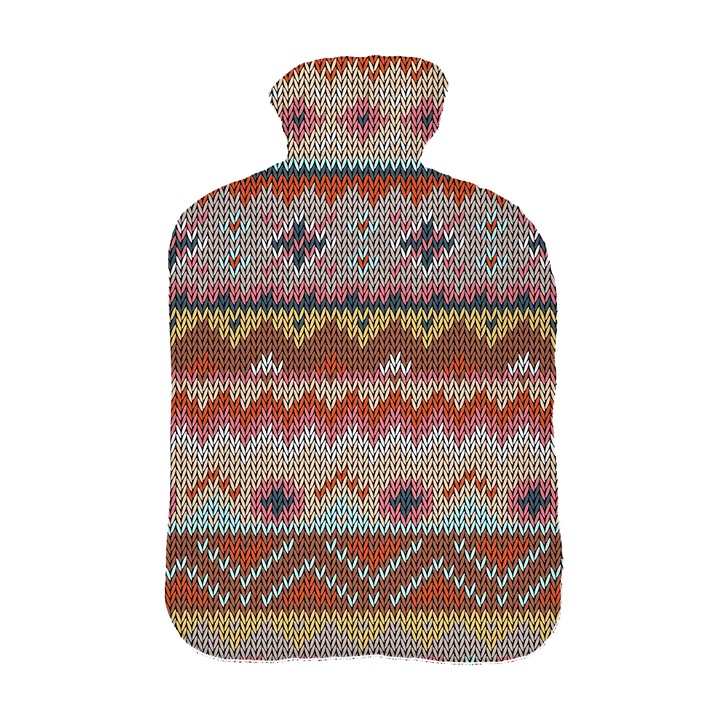 Perna cu apa calda, Thermofor cu husa moale, 2L, Boho