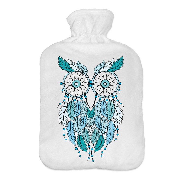 Perna cu apa calda, Thermofor cu husa moale, 2L, Eso Owl