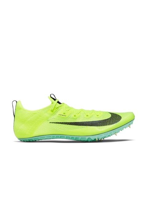 Nike, Pantof unisex cu crampoane Zoom Superfly Elite 2 pentru alergare, Verde lime/Negru
