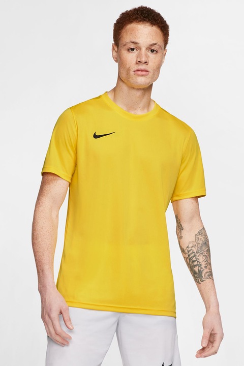 Nike, Tricou cu tehnologie Dri-Fit pentru fotbal, Galben sofran