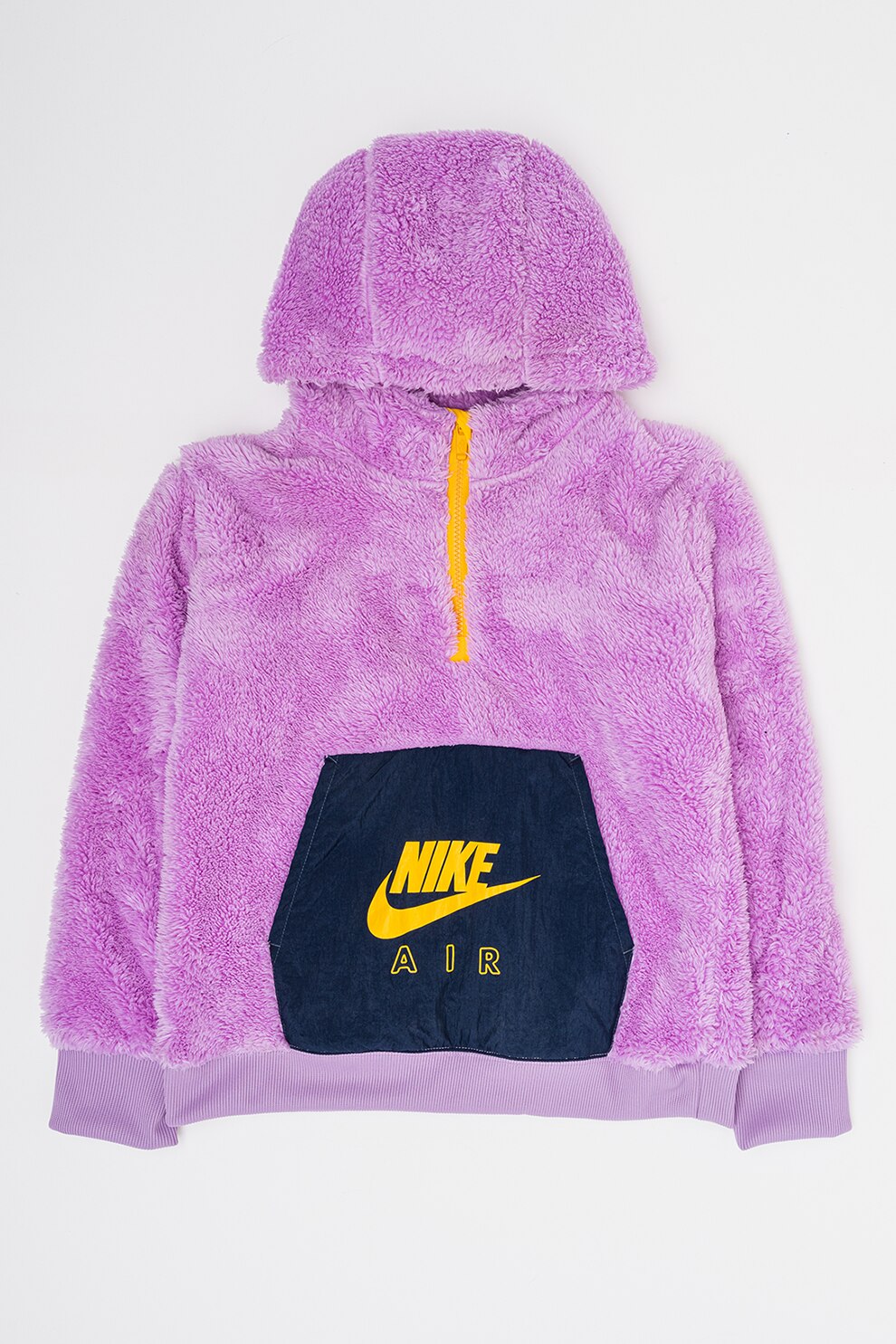 Nike, Худи Air Sherpa с лого, Лилав, 146-156 CM - eMAG.bg