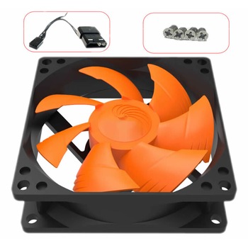 Ventilator Carcasa 12V, 80mm, mufa 3 pin + 4 pin, 2800RPM, negru Ventilator Carcasa 12V, 80mm, mufa 3 pin + 4 pin, 2800RPM, negru