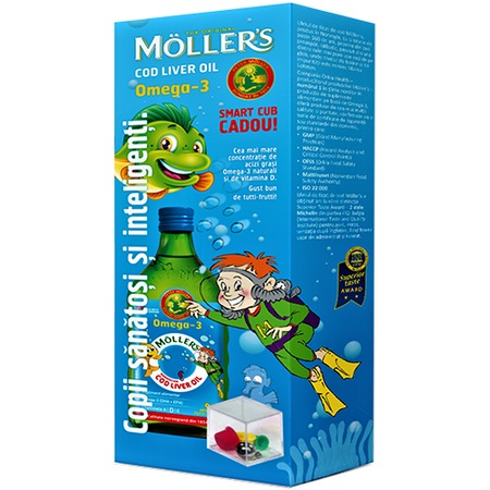 Ulei De Ficat De Cod Moller S Tutti Frutti 250 Ml Smart Cub Emag Ro