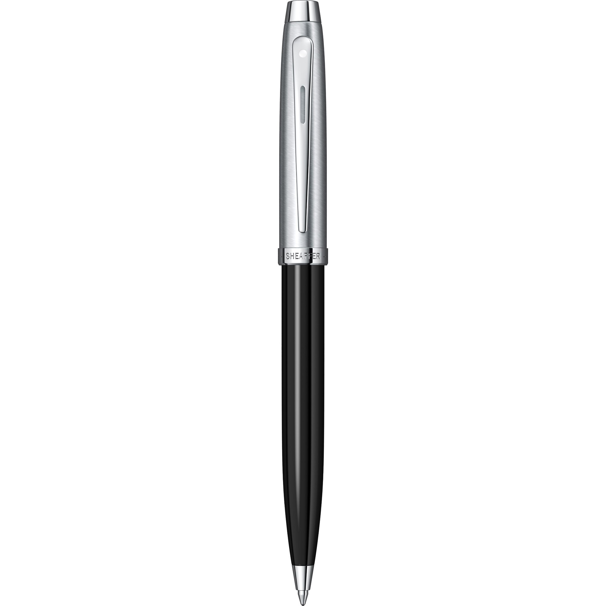 Pix Sheaffer 100 Glossy Black & Brushed Chrome NT
