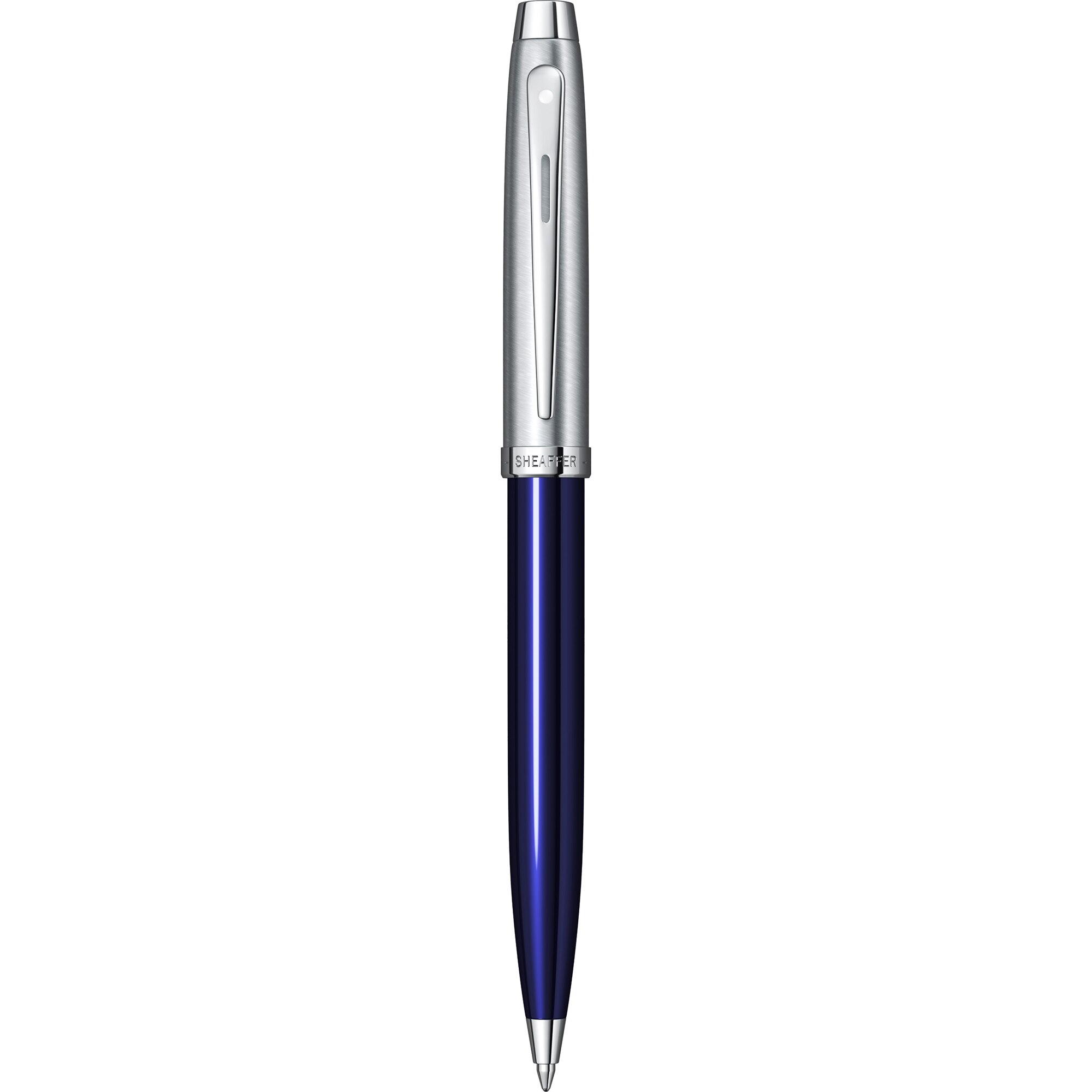 Pix Sheaffer 100 Translucent Blue & Brushed Chrome NT