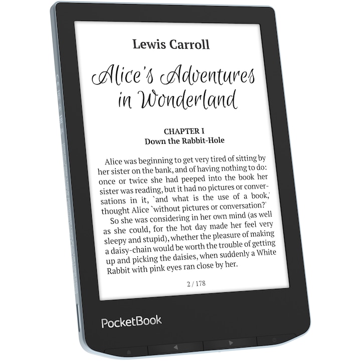eBook Reader PocketBook Verse PB629, ecran tactil 6.0" E Ink Carta™ 1200, 212dpi, 8GB, SMARTlight, G-sensor, WiFi, Bright Blue