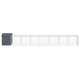 Cotet de pui vidaXL, cu incinta antracit 117x813x123 cm otel galvanizat, 37.4 kg