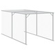 Cotet de pui vidaXL, cu incinta antracit 117x813x123 cm otel galvanizat, 37.4 kg