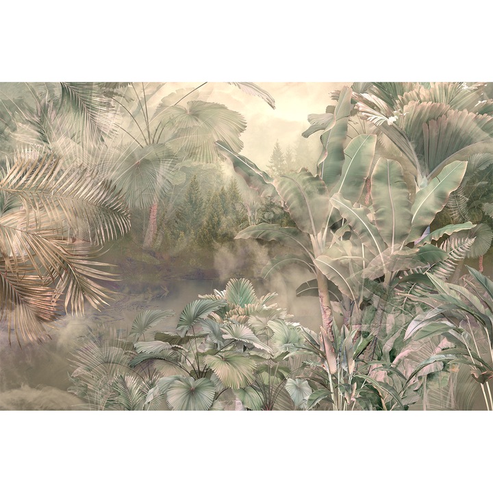 Fototapet fara imbinari H260cmxL400cm Abstract Jungle