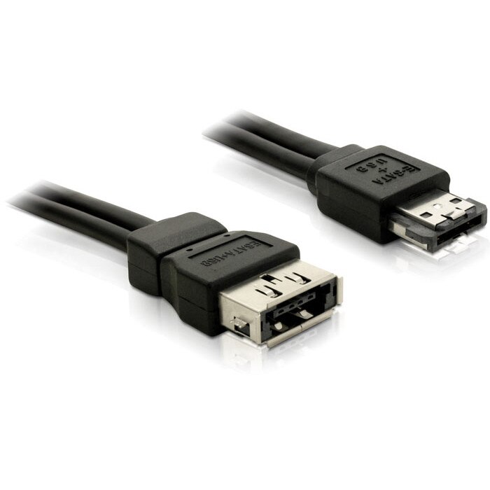 Cablu conexiune prelungitor eSATAp-eSATAp+USB 1m Delock
