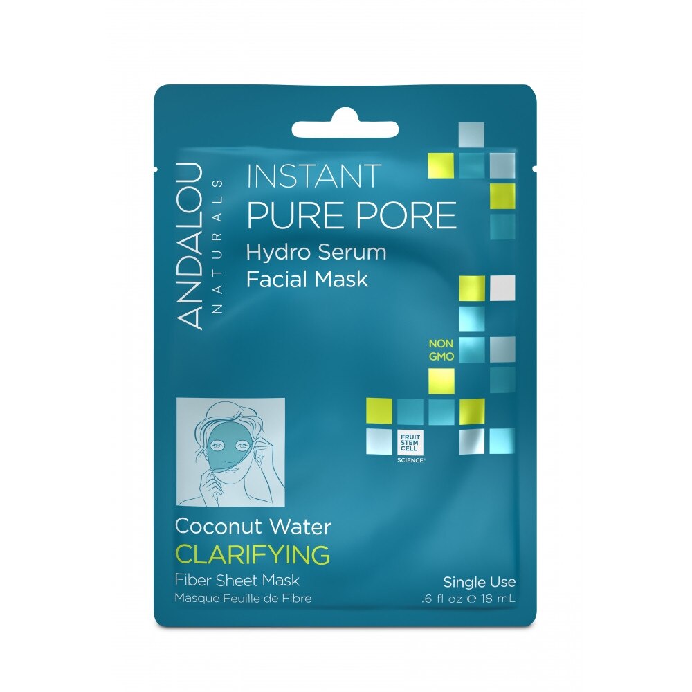 Masca celulozica pentru hidratare Secom Andalou Naturals Instant Pure Pore Hydro18 ml