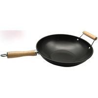 Tigaie wok cu 2 manere din lemn Vanora Home Arizzo, 32X8cm