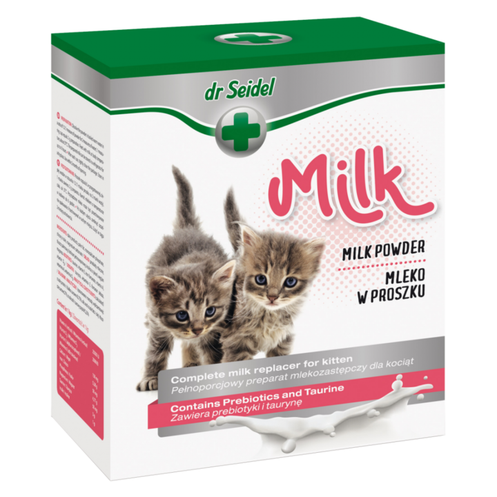 Lapte praf pentru pisici Dr Seidel, 200 G