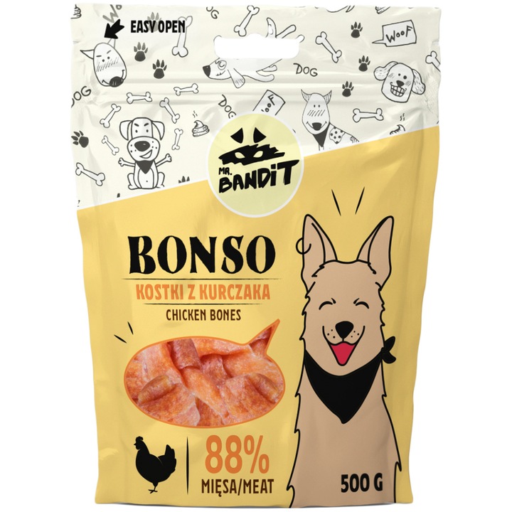 Награди за кучета Mr.Bandit, Bonso, Chicken Bones, 500 гр