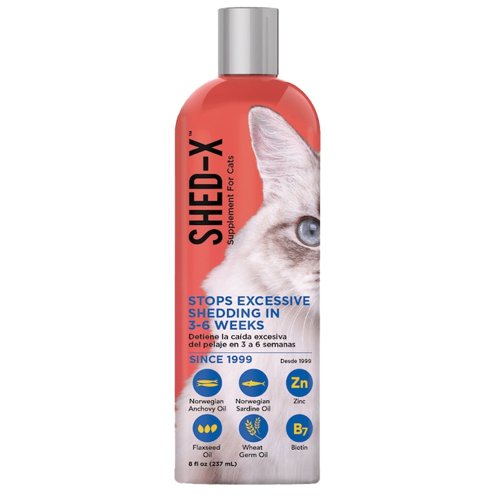 Supliment pentru pisici Shed-X, antinaparlire, 237 ml