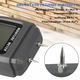 Contor digital de umiditate pentru lemn, Cafuneplus®, Umidometru profesional pentru detectarea gradului de umiditate al lemnului, Afisaj LCD, 2 pini de precizie inalta, ABS, 60 x 180mm, 129g, Alimentare pe baterii AAA, Portocale/Negru