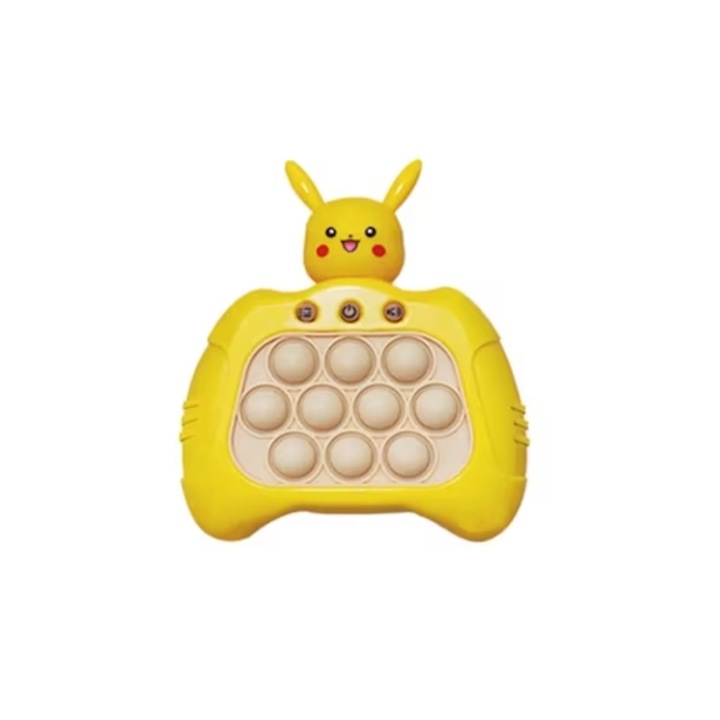 Elektronikus pop it játék, pikachu modell, 50 különböző szint, stresszoldó, segíti a memóriát és a készségeket