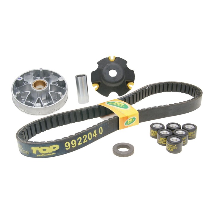 Kit reglaj variator, Top Performances, Compatibil cu Piaggio, Negru/Argintiu