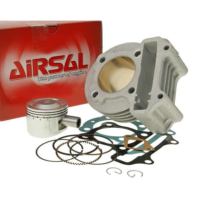 Set cilindru sport, Airsal, 81.3cc, 50mm, Pentru GY6 50cc, Kymco 50 4 timpi