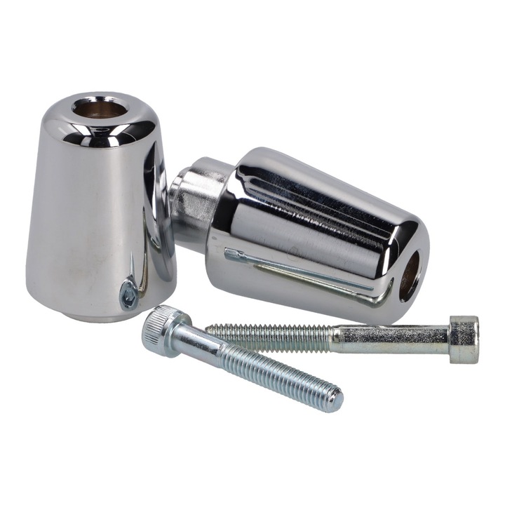 Kormány rengéscsillapító / kormányvég krómozott, Vespa Primavera, Sprint, 50, 125, 150 Buzzetti 4048