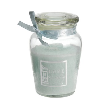 Lumanare parfumata, in borcan cu capac sticla, aroma Blue Water Lumanare parfumata, in borcan cu capac sticla, aroma Blue Water