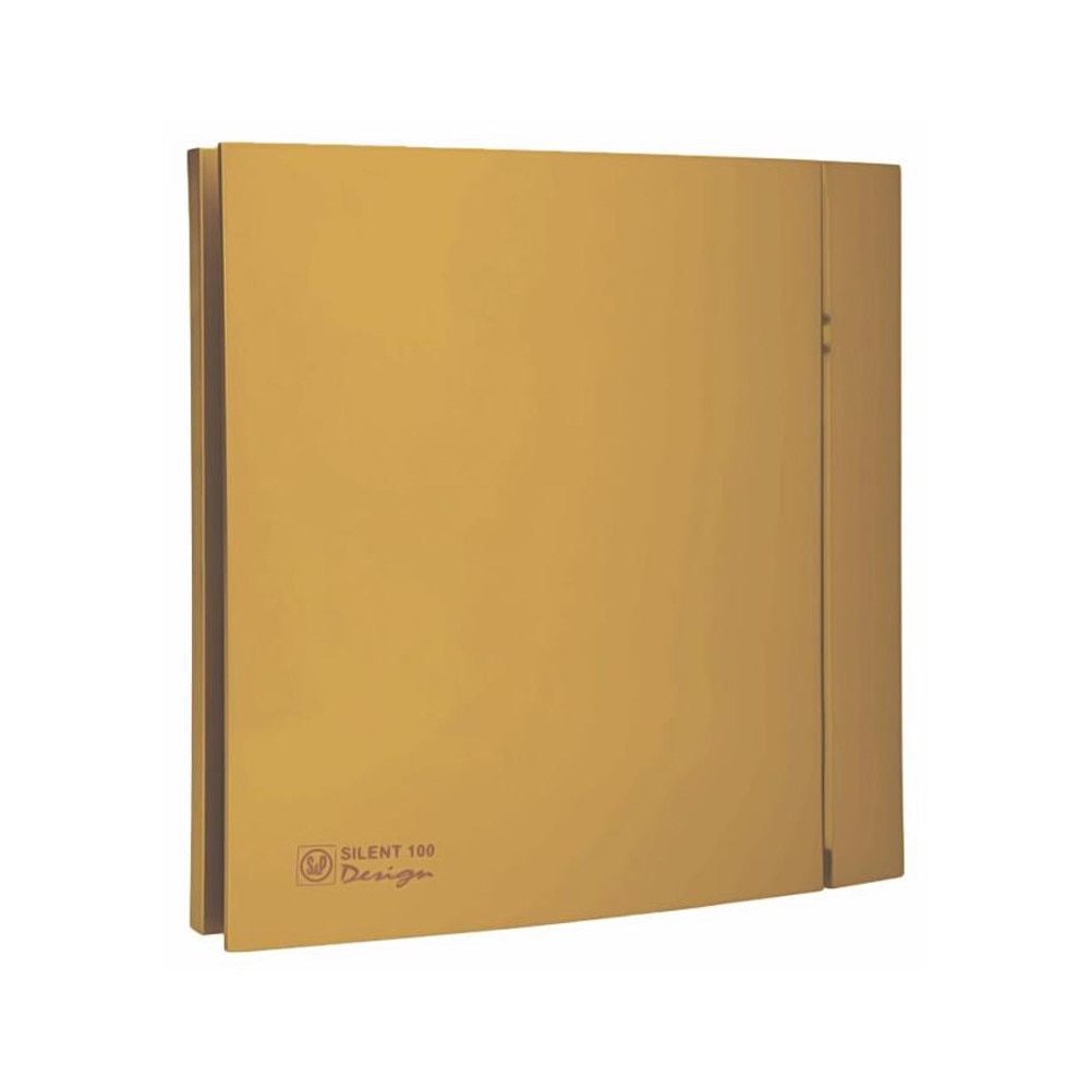 Ventilator de extractie pentru baie si grupuri sanitare Soler & Palau Silent 100 CZ Gold Design 4C, Sistem axial, Diametru 100 mm, 2100 RPM, Debit aer 85 mc/h