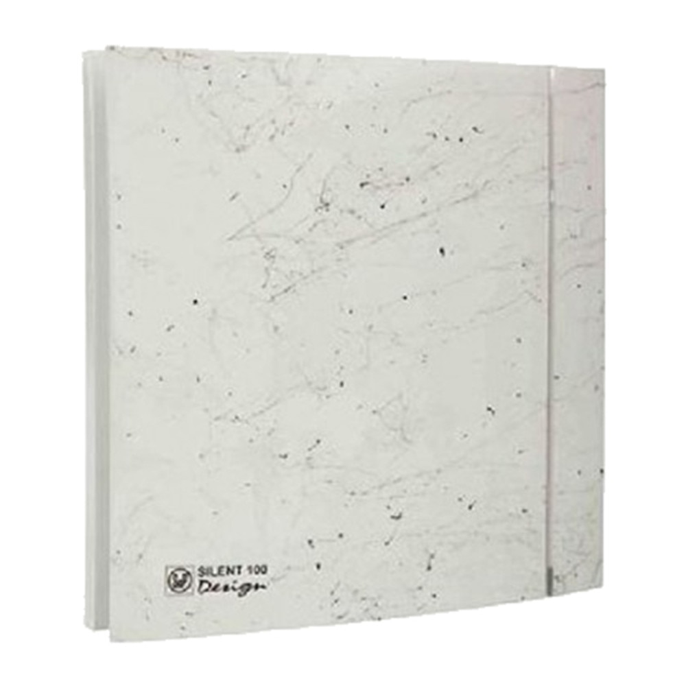 Ventilator de extractie pentru baie Soler & Palau Silent 100 CZ Marble White Design 4C, Diametru 100 mm, 2400 RPM, Debit de aer 85 mc/h
