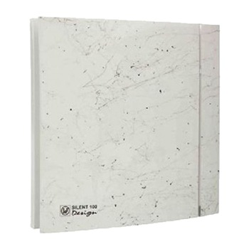 Ventilator de extractie pentru baie Soler & Palau Silent 100 CZ Marble White Design 4C, Diametru 100 mm, 2400 RPM, Debit de aer 85 mc/h Ventilator de extractie pentru baie Soler & Palau Silent 100 CZ Marble White Design 4C, Diametru 100 mm, 2400 RPM, Debit de aer 85 mc/h