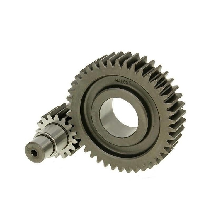 Transmisie finala secundara, Malossi, Compatibil cu Piaggio Leader, 125 - 200 cc, 4 timpi, Argintiu