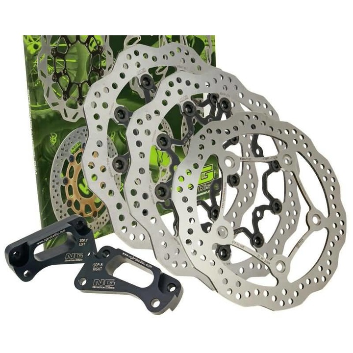 NG Brake Wavy túlméretes hullámos féktárcsa szett - Yamaha T-Max 530i (2012-2014) (első + hátsó) NGKITTMAX2012