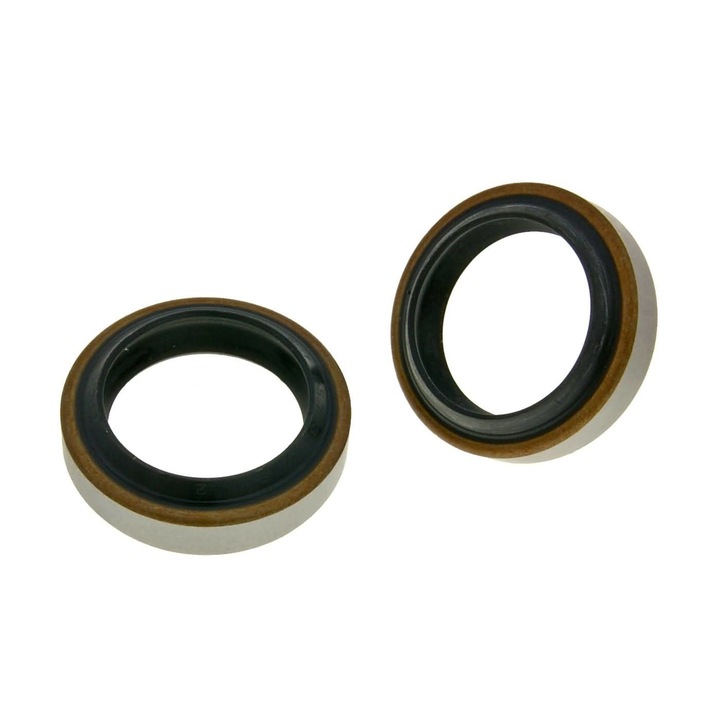 Set simeringuri furca fata, Naraku, 25.7x35x7/9, Piaggio Zip/Vespa Si/Boss/Bravo, Negru/Argintiu